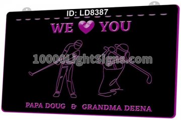 LD8387 Golfe We Love You Papa Grandma