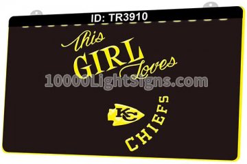 TR3910 This Girl Loves Chiefs Sports
